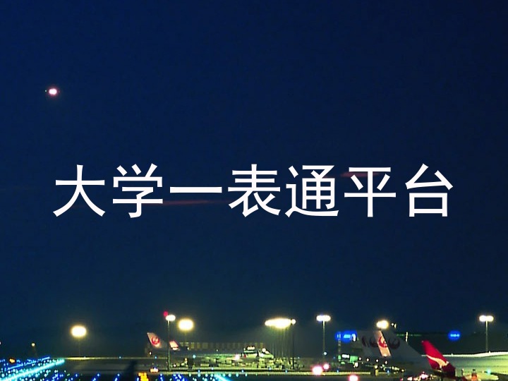大学一表通平台