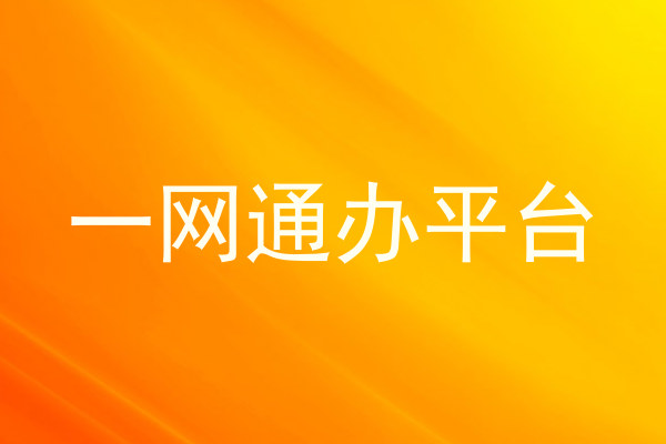 一网通办平台