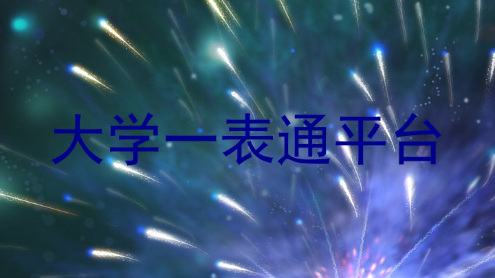 大学一表通平台