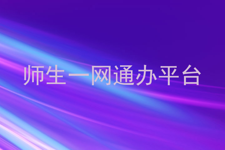 师生一网通办平台