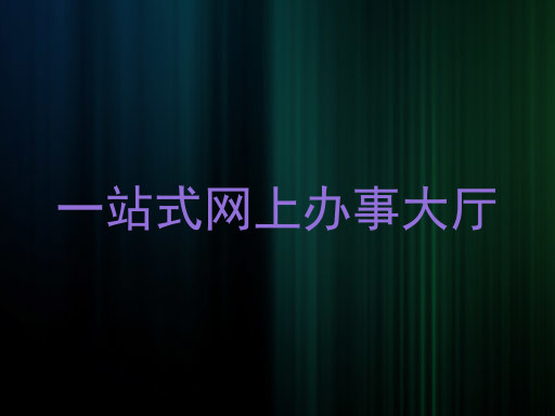 一站式网上办事大厅