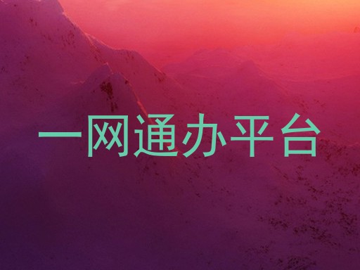 一网通办平台