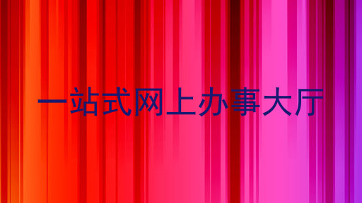 一站式网上办事大厅