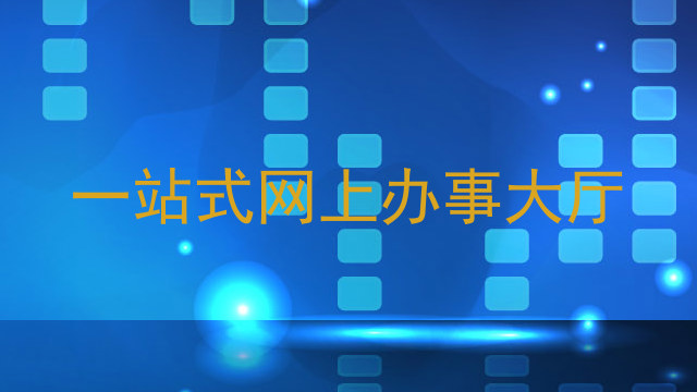 一站式网上办事大厅