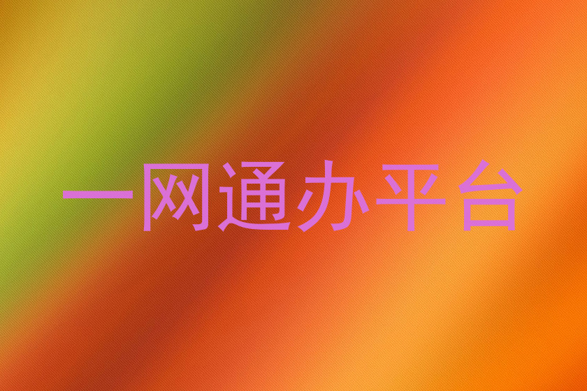 一网通办平台