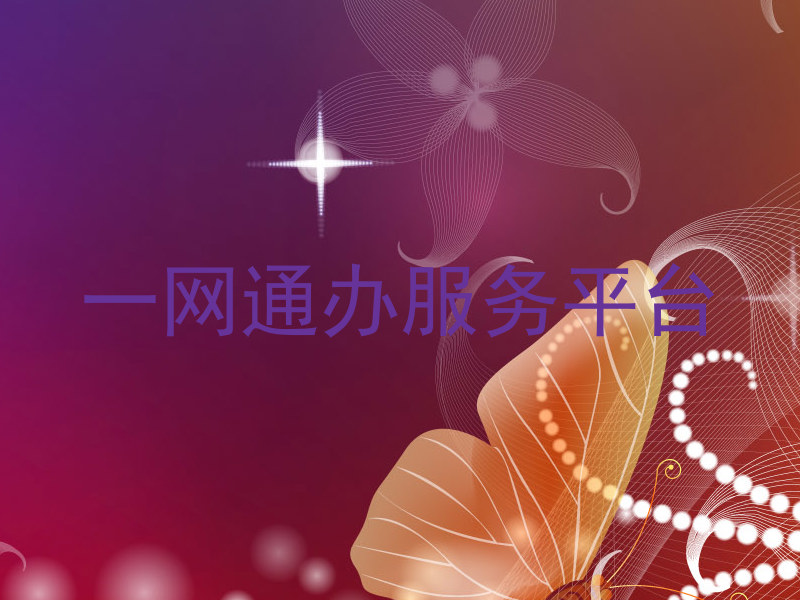 一网通办服务平台