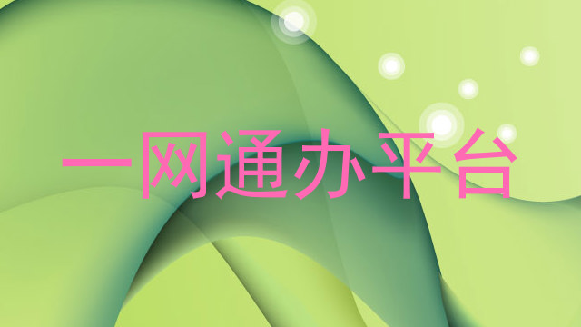 一网通办平台