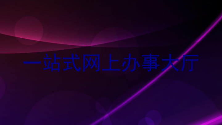 一站式网上办事大厅