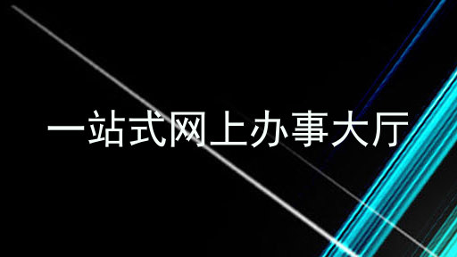 一站式网上办事大厅