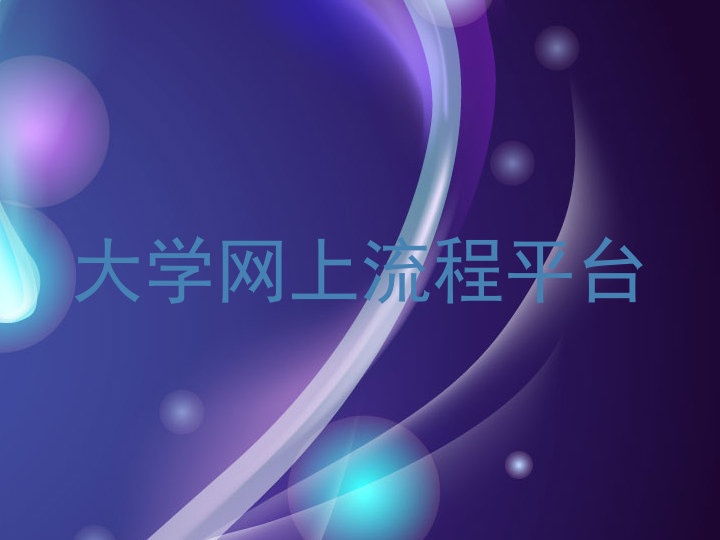 大学网上流程平台