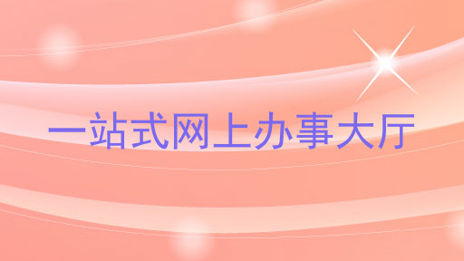一站式网上办事大厅