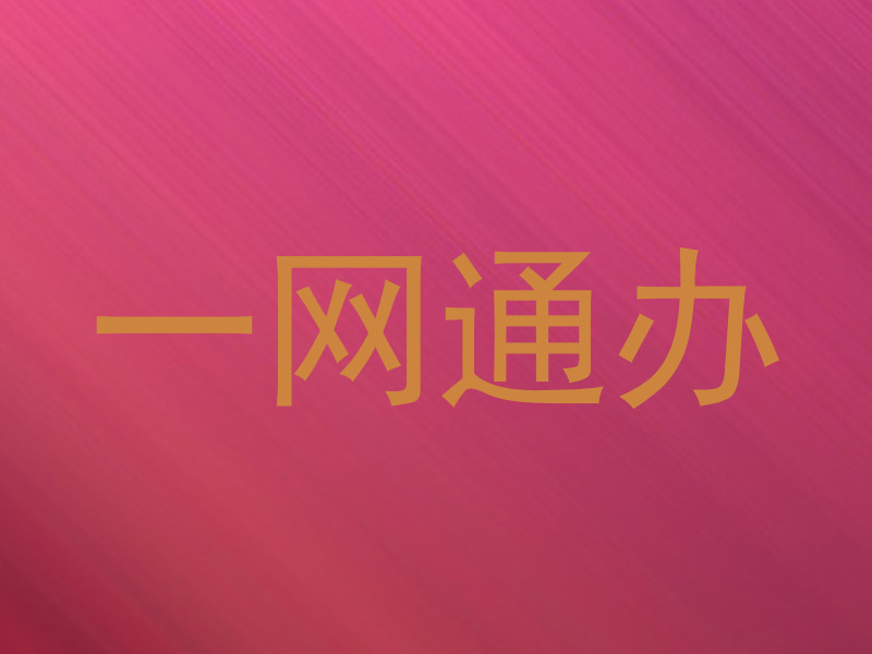 一网通办