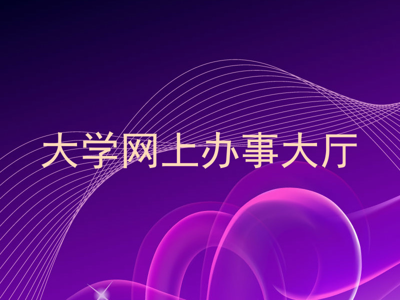 大学网上办事大厅