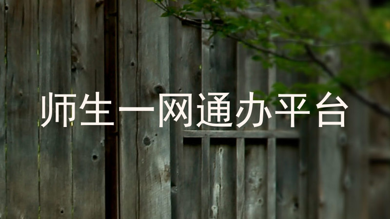 师生一网通办平台