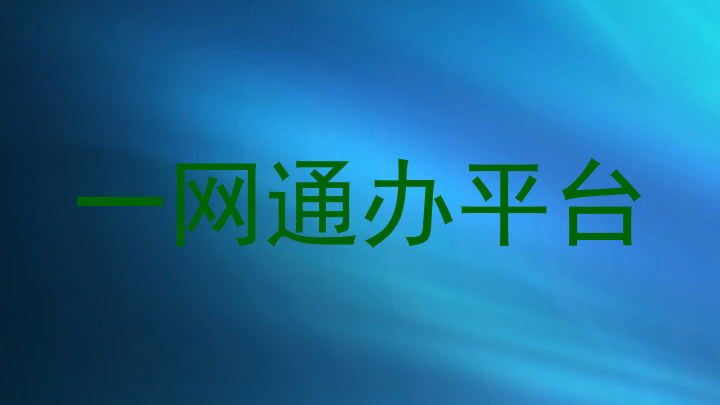 一网通办平台