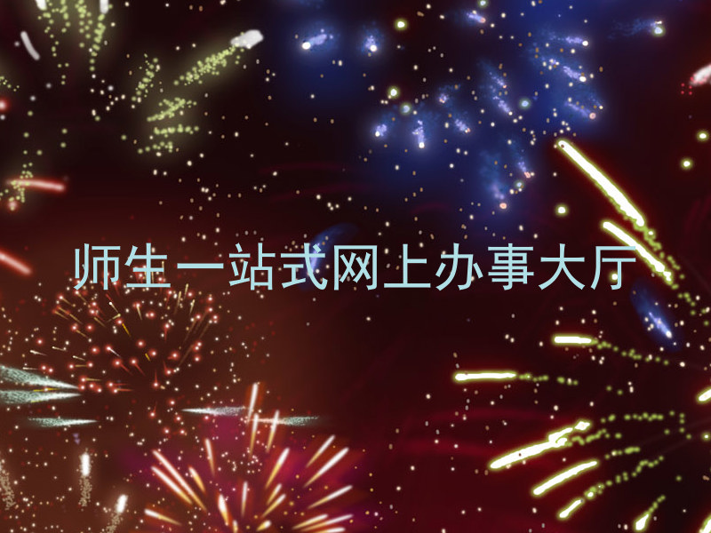 师生一站式网上办事大厅
