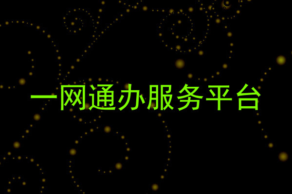 一网通办服务平台