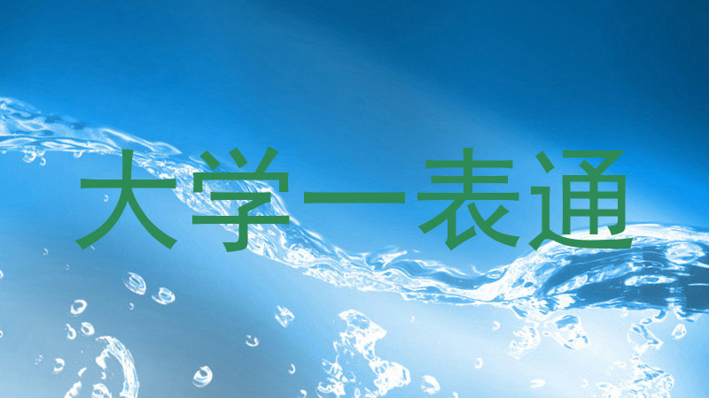 大学一表通