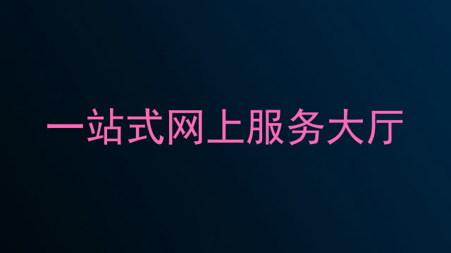 一站式网上服务大厅