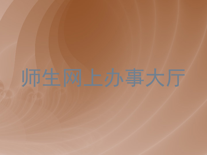 师生网上办事大厅