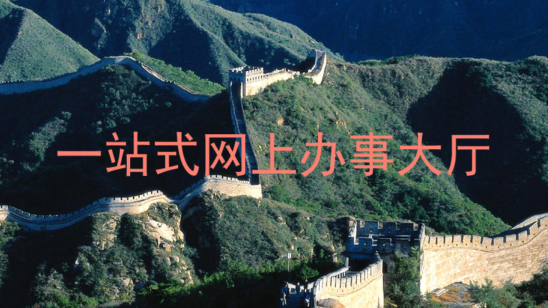 一站式网上办事大厅