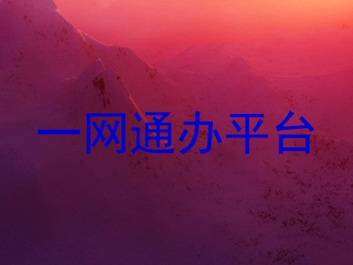 一网通办平台