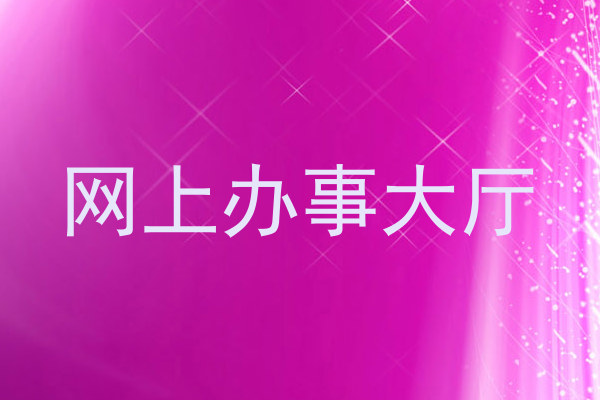 网上办事大厅
