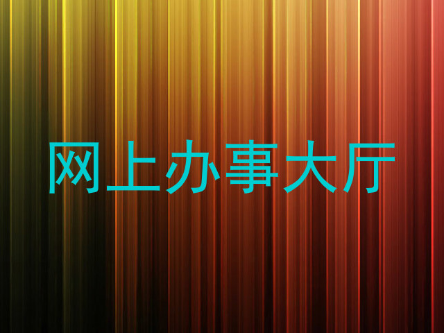 网上办事大厅