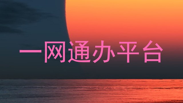 一网通办平台