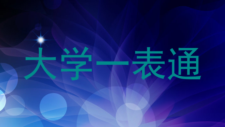 大学一表通
