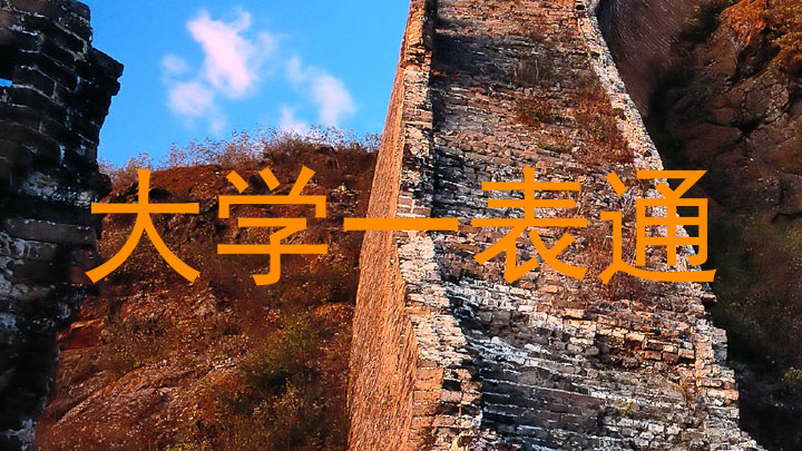 大学一表通