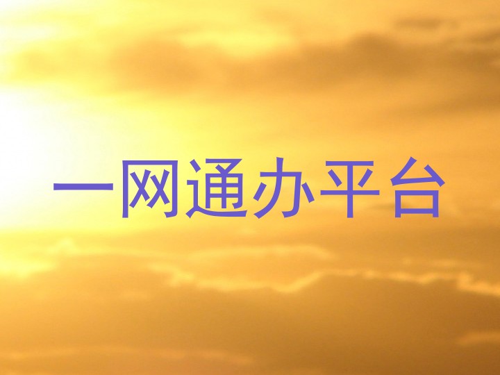 一网通办平台