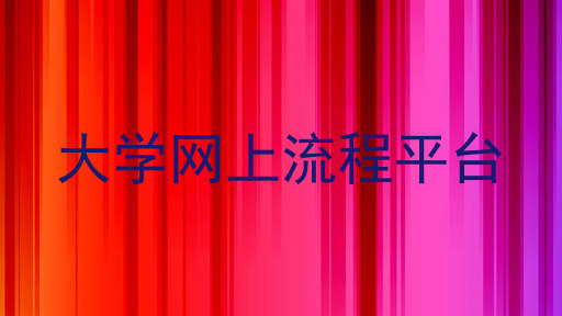 大学网上流程平台