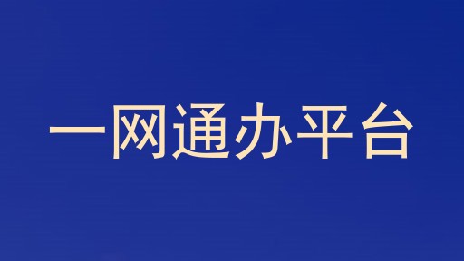 一网通办平台
