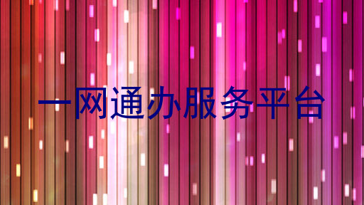 一网通办服务平台