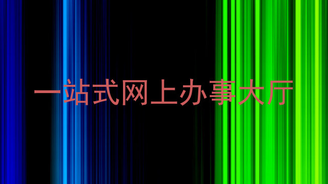 一站式网上办事大厅