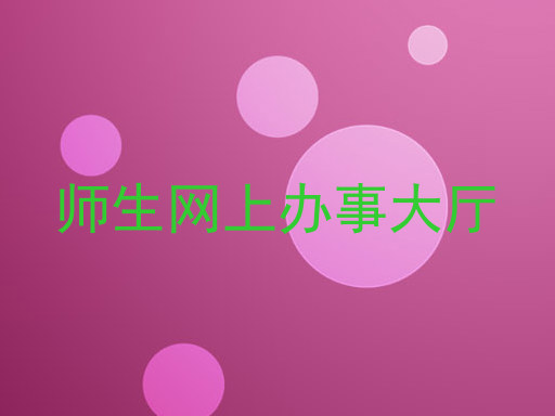 师生网上办事大厅