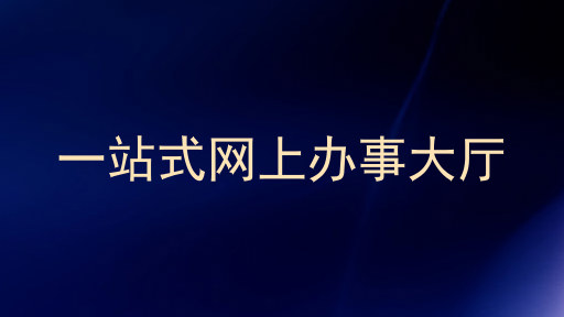 一站式网上办事大厅