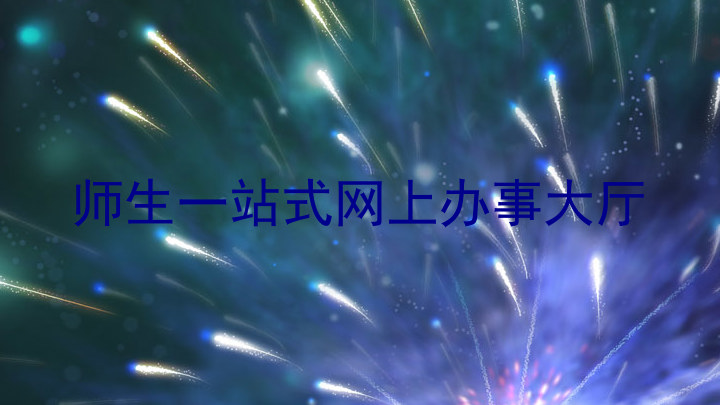 师生一站式网上办事大厅