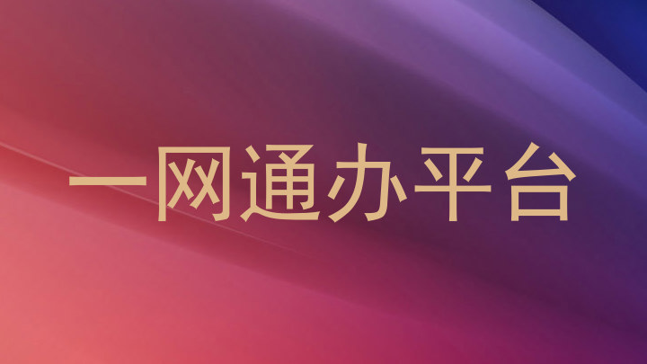 一网通办平台