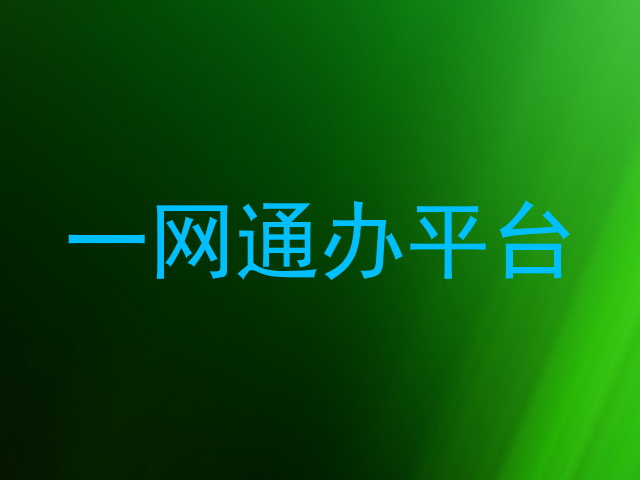 一网通办服务平台