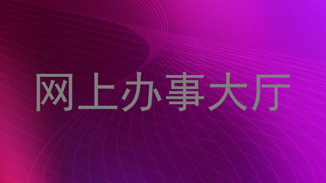 网上办事大厅