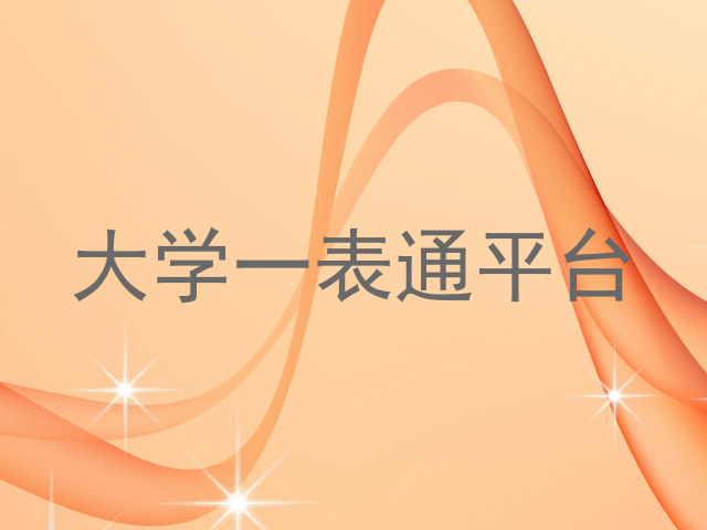 大学一表通平台