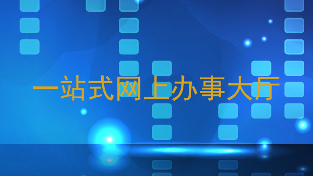 一站式网上办事大厅