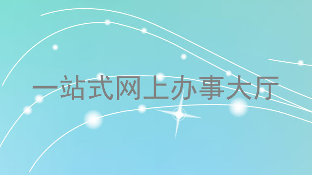 一站式网上办事大厅