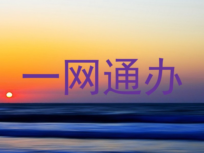 一网通办