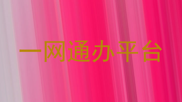 一网通办平台