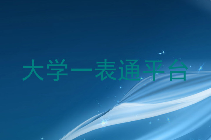 大学一表通平台