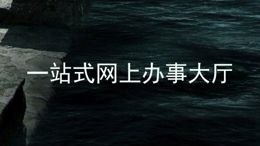 一站式网上办事大厅