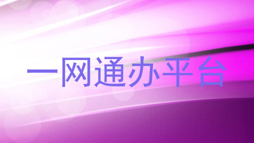 一网通办平台